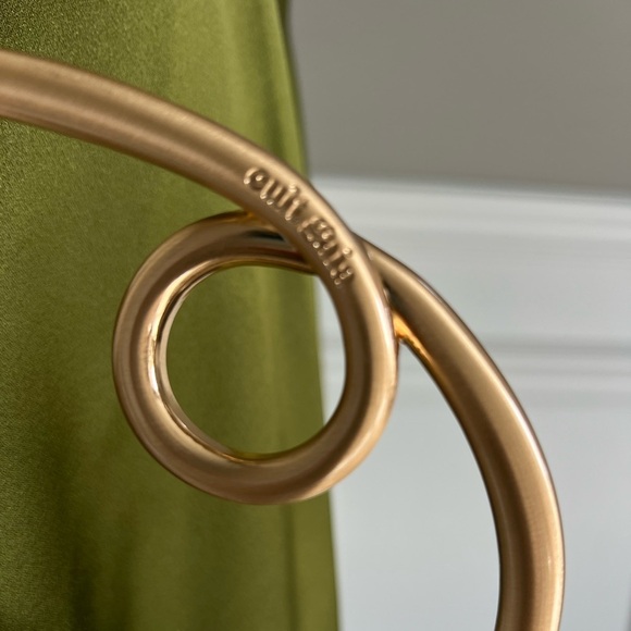 Cult Gaia Emily Top Handle Bag in Antique White Cream with Gold Handle NWT 498$ - Picture 11 of 14